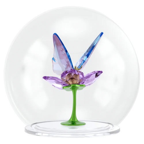 Luxoia - Swarovski Idyllia Glaskugel Schmetterling und Blume - 5721543