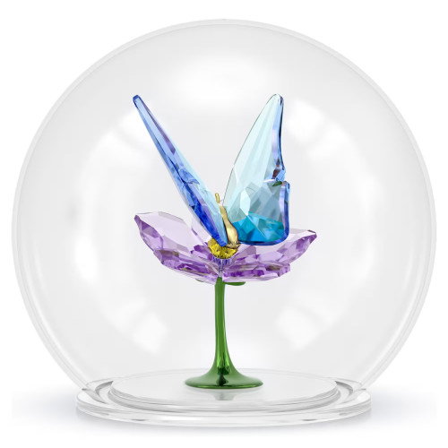 Luxoia - Swarovski Idyllia Glaskugel Schmetterling und Blume - 5721543