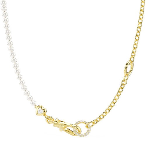 Luxoia - Swarovski Idyllia Halskette Kristallperle Weiss Goldlegierungsschicht - 5742961