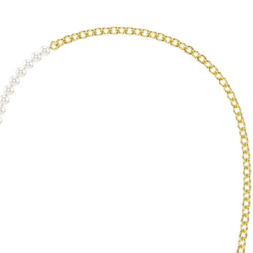Luxoia - Swarovski Idyllia Halskette Kristallperle Weiss Goldlegierungsschicht - 5742961