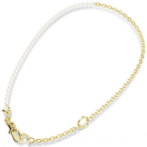 Luxoia - Swarovski Idyllia Halskette Kristallperle Weiss Goldlegierungsschicht - 5742961