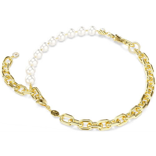 Luxoia - Swarovski Idyllia Halskette Kristallperle Weiss Goldlegierungsschicht - 5743993