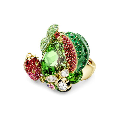 Luxoia - Swarovski Idyllia Motiv Ring Mehrfarbig Goldlegierungsschicht