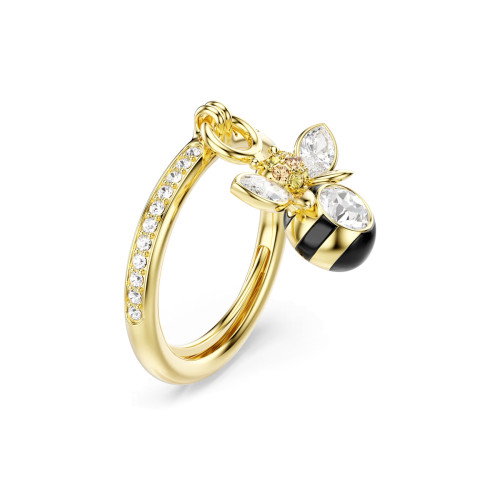 Luxoia - Swarovski Idyllia Motiv Ring Verschiedene Schliffe Biene Mehrfarbig Goldlegierungsschicht