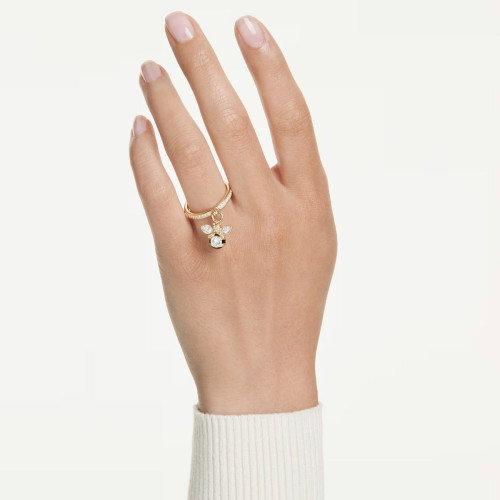 Luxoia - Swarovski Idyllia Motiv Ring Verschiedene Schliffe Biene Mehrfarbig Goldlegierungsschicht