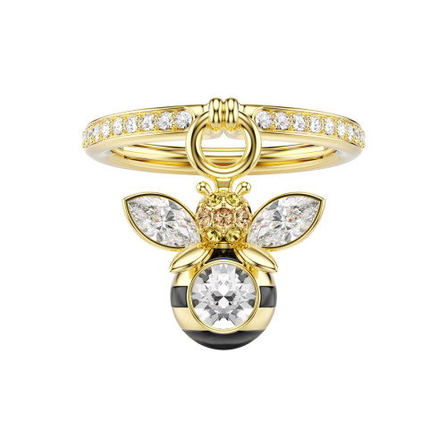Luxoia - Swarovski Idyllia Motiv Ring Verschiedene Schliffe Biene Mehrfarbig Goldlegierungsschicht