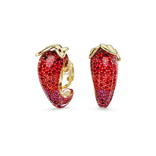 Luxoia - Swarovski Idyllia Clip Earrings Red Gold tone plated - 5751416