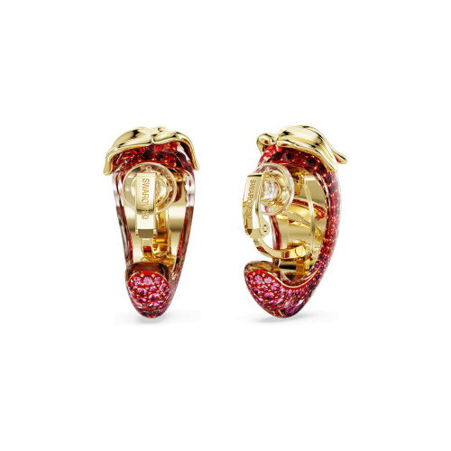 Luxoia - Swarovski Idyllia Clip Earrings Red Gold tone plated - 5751416