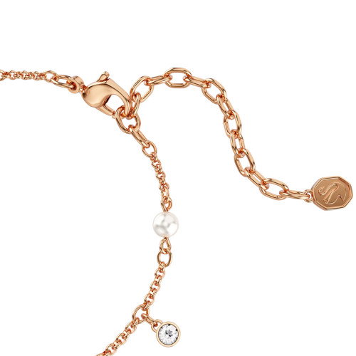 Luxoia - Swarovski Imber Armband Kristallperle Rundschliff Weiss 18K roségoldbeschichtet - 5754243