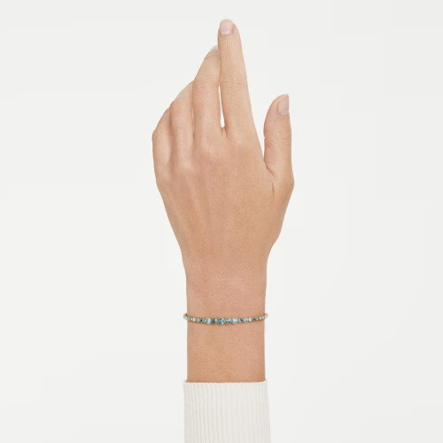 Luxoia - Swarovski Imber Armband Rundschliff Blau 18K goldbeschichtet - 5757824