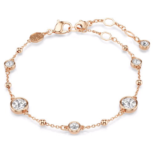Luxoia - Swarovski Imber Armband Rundschliff Weiss Roségold Legierungsschicht - 5730677
