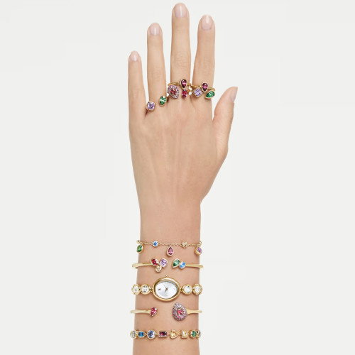 Luxoia - Swarovski Imber Armband Verschiedene Schliffe Mehrfarbig 18K goldbeschichtet - 5759809