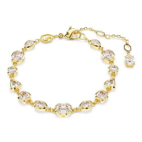 Luxoia - Swarovski Imber Tennis Armband Verschiedene Schliffe Weiss Goldlegierungsschicht - 5705471