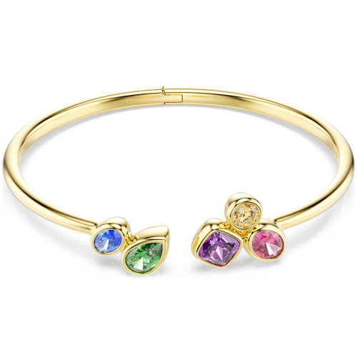 Luxoia - Swarovski Imber Armreif Verschiedene Schliffe Mehrfarbig 18K goldbeschichtet