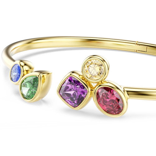 Luxoia - Swarovski Imber Armreif Verschiedene Schliffe Mehrfarbig 18K goldbeschichtet