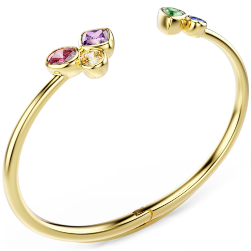 Luxoia - Swarovski Imber Armreif Verschiedene Schliffe Mehrfarbig 18K goldbeschichtet