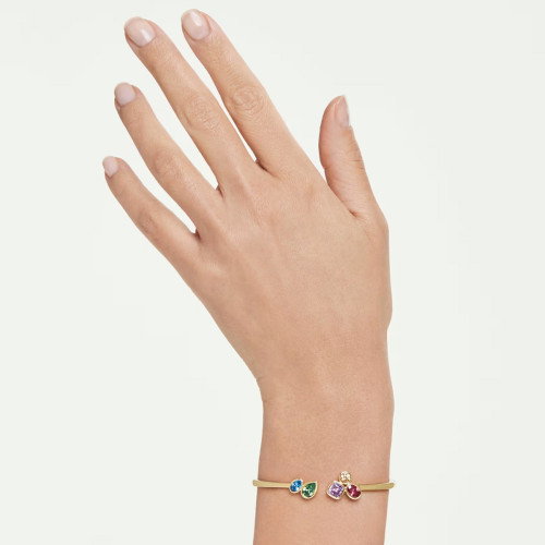Luxoia - Swarovski Imber Armreif Verschiedene Schliffe Mehrfarbig 18K goldbeschichtet