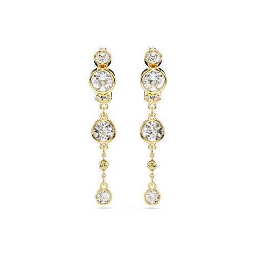 Luxoia - Swarovski Imber Drop Ohrhänger Rundschliff Weiss Metallmix - 5680097