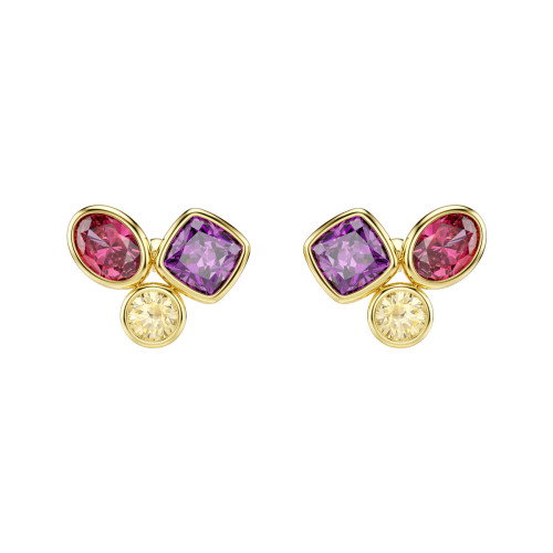 Luxoia - Swarovski Imber Ohrstecker Verschiedene Schliffe Mehrfarbig 18K goldbeschichtet - 5760019
