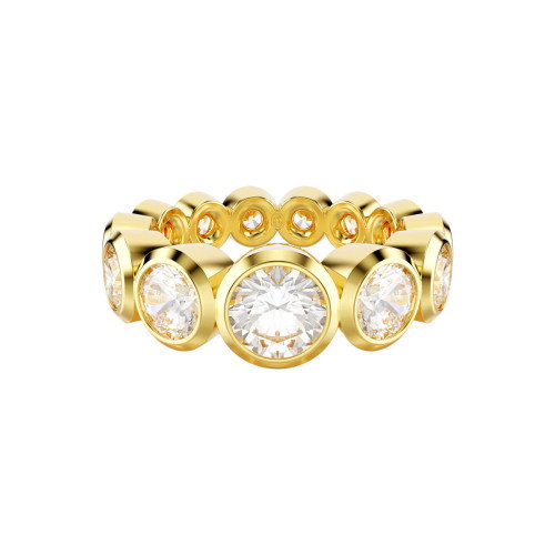 Luxoia - Swarovski Imber Ring Gemischte Rundschliffe Weiss Goldlegierungsschicht