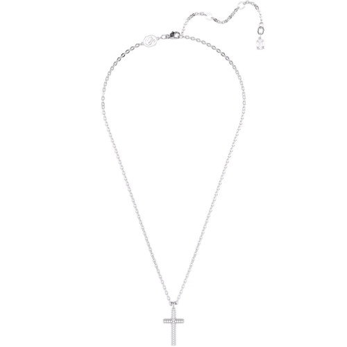 Luxoia - Swarovski Insigne Halskette Pavé Kreuz Weiss Rhodiniert - 5675577