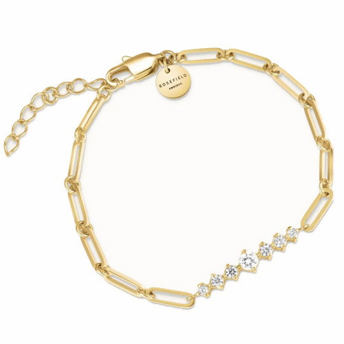 Luxoia - Rosefield Graduated Crystal Bar Paperclip Armband - JBCBG-J1023