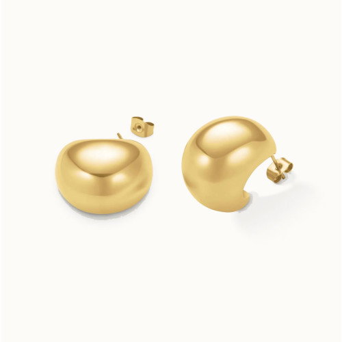 Luxoia - Rosefield Chunky Half Moon Ohrstecker - JECMG-J976