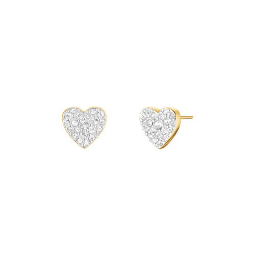 Luxoia - Rosefield Pave Heart Ohrstecker - JEPHG-J1275
