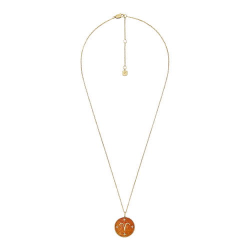 Luxoia - Fossil Zodiac Aries Halskette - JF04838710