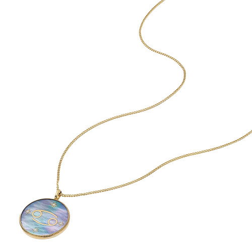 Luxoia - Fossil Zodiac Cancer Halskette - JF04841710