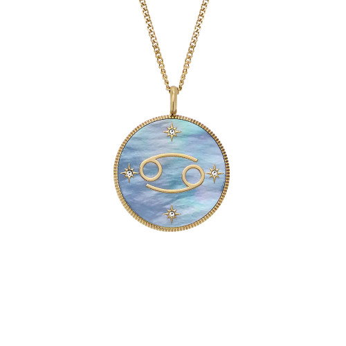 Luxoia - Fossil Zodiac Cancer Halskette - JF04841710