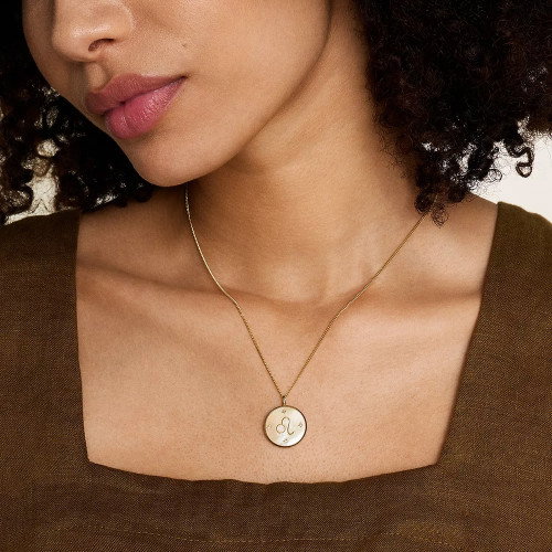 Luxoia - Fossil Zodiac Leo Halskette - JF04842710