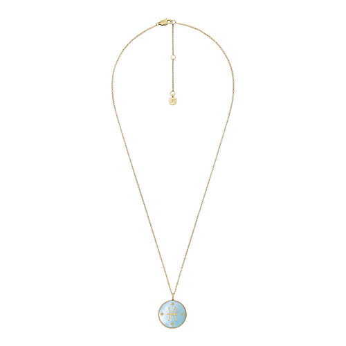 Luxoia - Fossil Zodiac Pisces Halskette - JF04848710