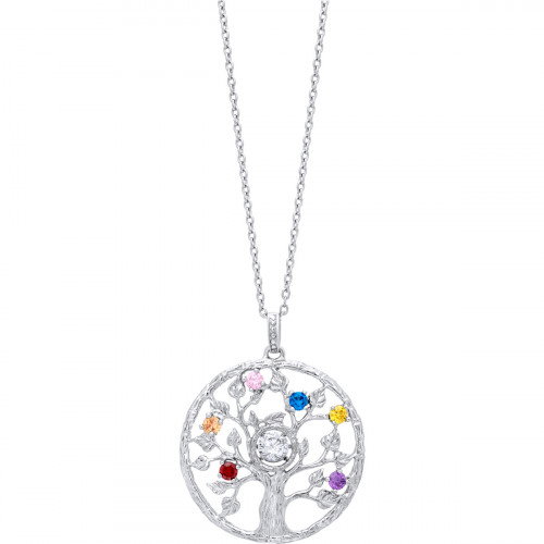 Luxoia - Julie Julsen Dancing Stone Lebensbaum Halskette - JJDNE0779.1