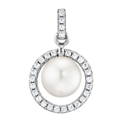 Luxoia - Julie Julsen Circle Pearl Ohrstecker - JJER3434S