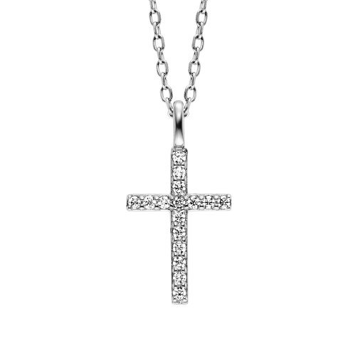 Luxoia - Julie Julsen Kids Halskette mit Anhänger Sparkling Cross - JJKNE33856-S