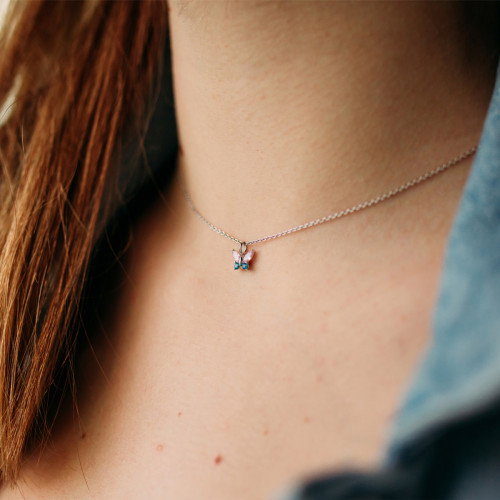 Luxoia - Julie Julsen Kids Halskette mit Anhänger Buttertly - JJKNE34454-2S