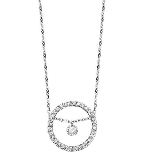 Luxoia - Julie Julsen Halskette mit Anhänger Moving Stone - JJNE01432.1WT