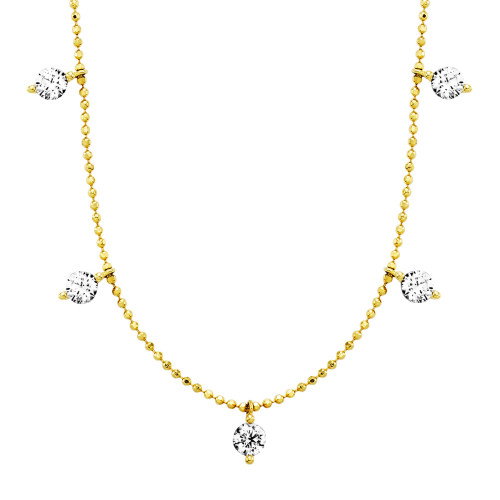 Luxoia - Julie Julsen Hanging Crystal Halskette mit Anhänger - JJNE33702G