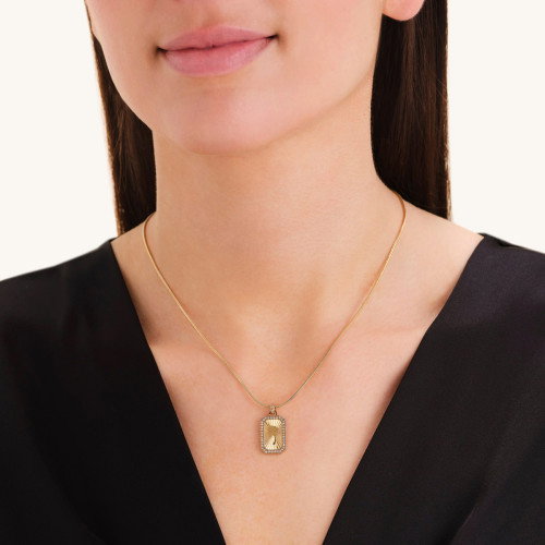 Luxoia - Rosefield Clover Amulet Halskette - JNCAG-J1272