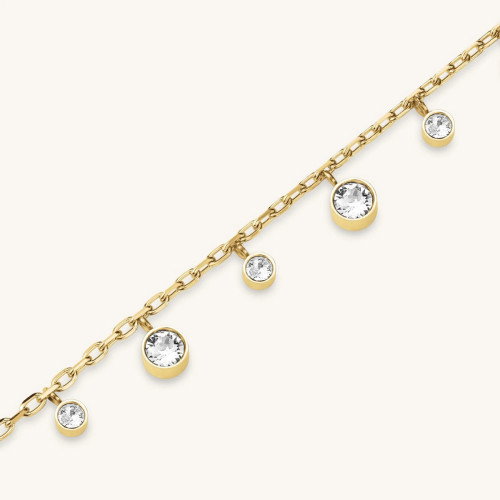 Luxoia - Rosefield Dangling Crystals Halskette - JNDCG-J1017