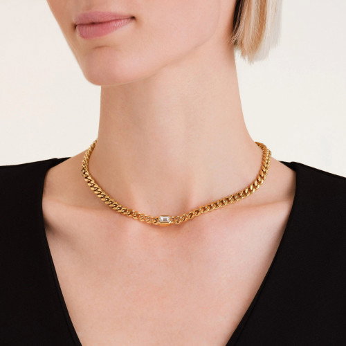 Luxoia - Rosefield Iconic Octagon Choker Halskette - JNOCG-J1131