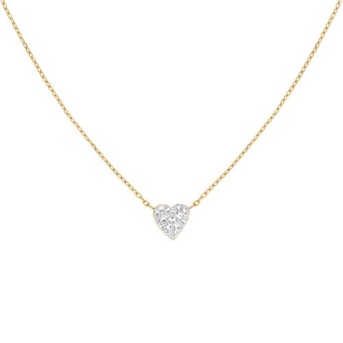 Luxoia - Rosefield Pave Heart Halskette - JNPHG-J1273