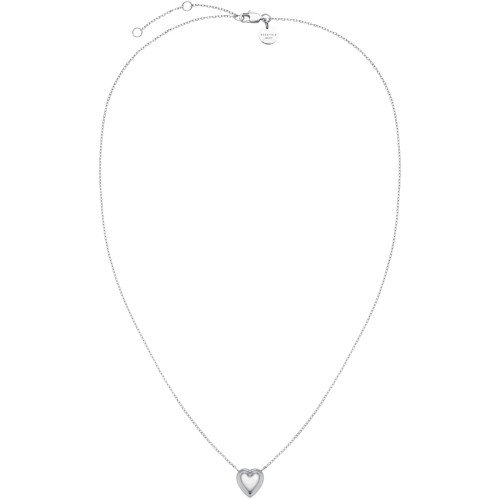 Luxoia - Rosefield Mini Ridged Puffy Heart Halskette - JNPHS-J1009