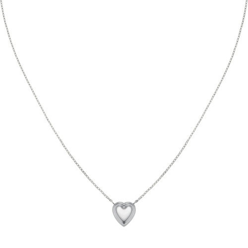 Luxoia - Rosefield Mini Ridged Puffy Heart Halskette - JNPHS-J1009