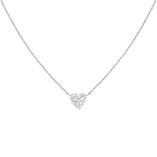 Luxoia - Rosefield Pave Heart Halskette - JNPHS-J1320