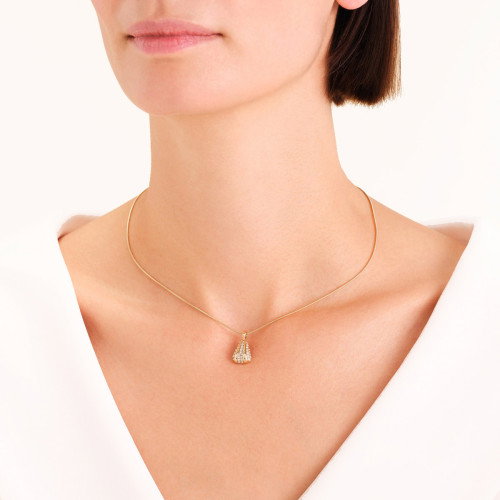 Luxoia - Rosefield Pave Striped Halskette - JNPSG-J1231