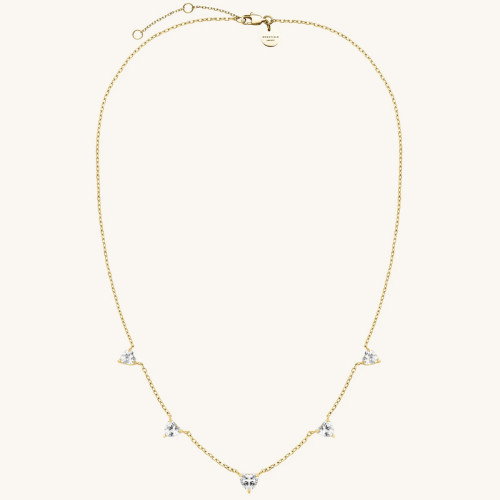 Luxoia - Rosefield Row of Hearts Halskette - JNRHG-J1005