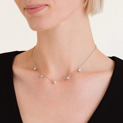 Luxoia - Rosefield Row of Hearts Halskette - JNRHS-J1006