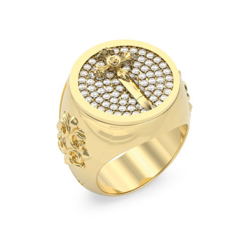 Luxoia - Guess Rebel Knight Ring - JUMR05083JWYG